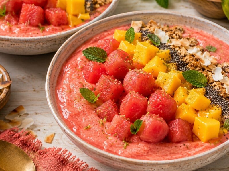 Watermelon Mango Smoothie Bowl