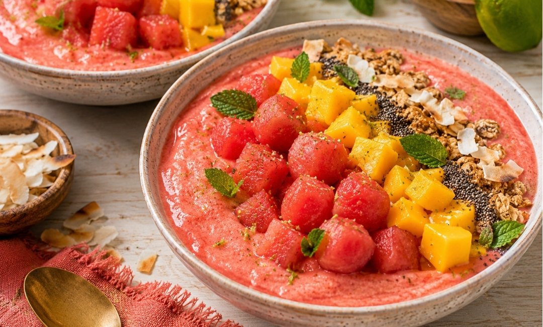 Watermelon Mango Smoothie Bowl