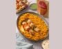 Pepper Chicken Skewers With Tikka Masala Rice