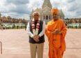 Gujarat CM Visits Akshardham Temple In New Jersey