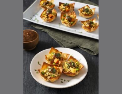 Cilantro Lime Rice Samosa Cups