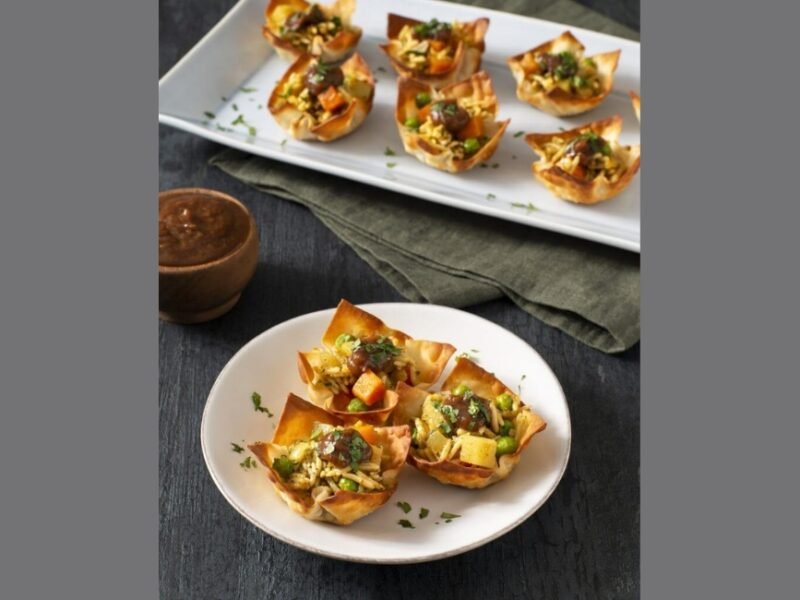 Cilantro Lime Rice Samosa Cups