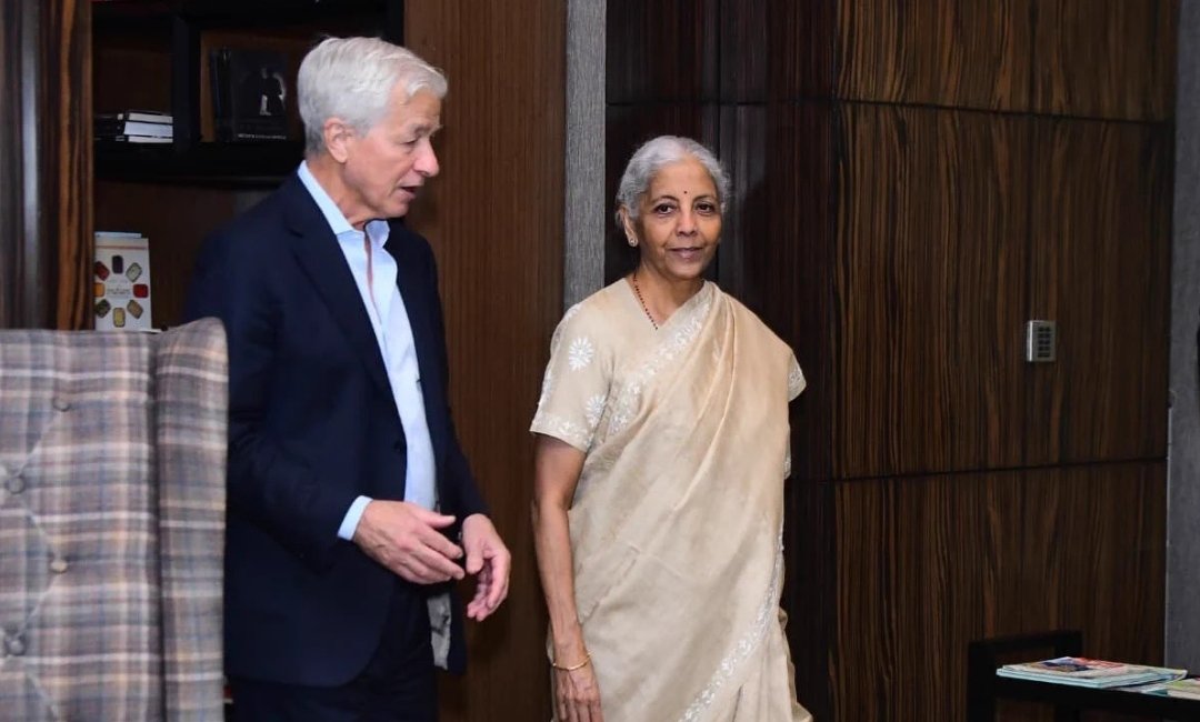 JPMorgan CEO Dimon Meets Sitharaman At Investor Conference