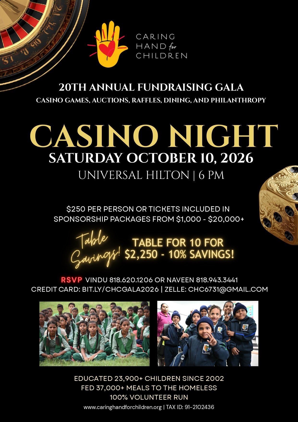 Caring Hand for Children - 20th Annual Fundraising Gala