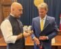 Anupam Kher Presents Georgia Governor A Rudraksh Mala