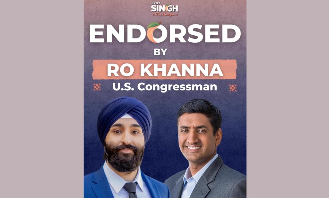 Ro Khanna Backs Jyot Singh For Georgia House Seat