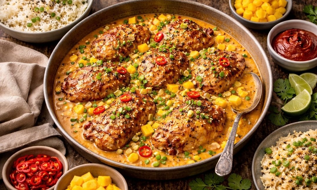 Creamy Mango Gochujang Chicken