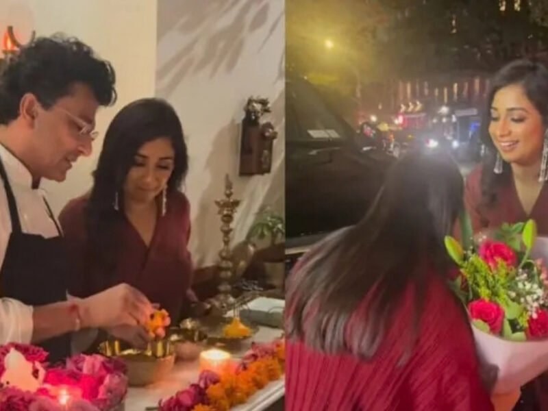 At His NY Restaurant, Vikas Khanna Shows Shreya Ghoshal How To Make Modaks