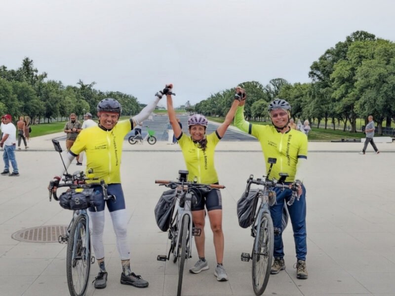 Three Cyclists Complete 3,168-Mile Ride From LA To DC In 52 Days