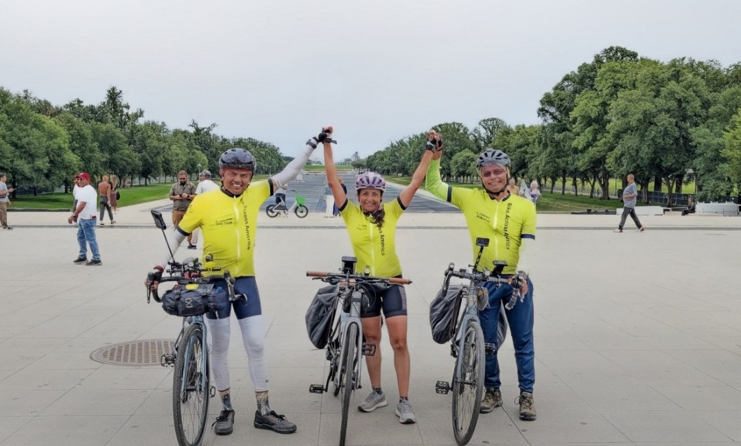 Three Cyclists Complete 3,168-Mile Ride From LA To DC In 52 Days