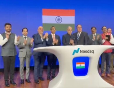 Vinay Kwatra Rings Nasdaq Bell To Celebrate India-US Partnership