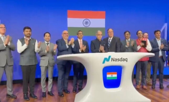 Vinay Kwatra Rings Nasdaq Bell To Celebrate India-US Partnership
