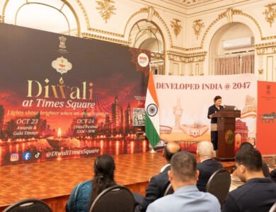 Diwali celebrations at Times Square in New York City