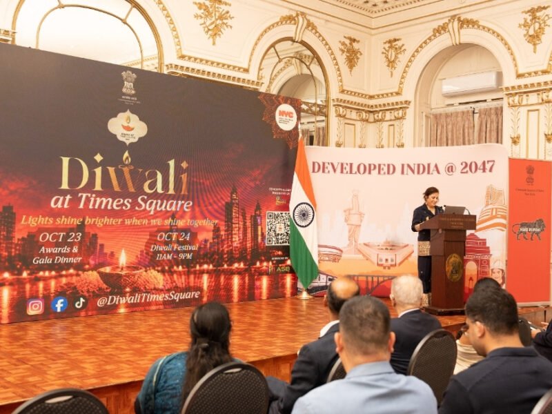 Diwali celebrations at Times Square in New York City