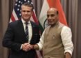 Rajnath Singh meets Pete Hegseth in Cebu, Philippines