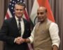 Rajnath Singh meets Pete Hegseth in Cebu, Philippines