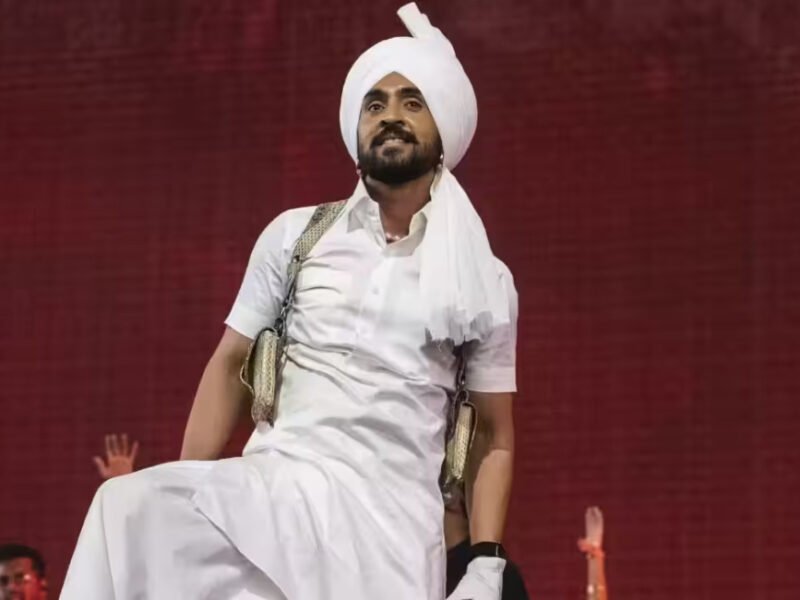 Artist Raihan Vadra and Punjabi singer Diljit Dosanjh