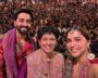 Falguni Pathak with Ayushmann Khurrana and Sharvari at her Mumbai garba night