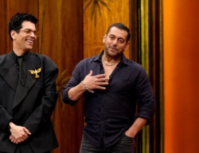 Salman Khan and Karan Johar in a Koffee With Karan Season 9 promo