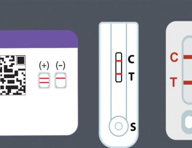 Laboratory equipment used for COVID-19 PCR testing