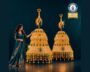Joyalukkas’ Mayura Sahasra gold jhumkas on display in Dubai