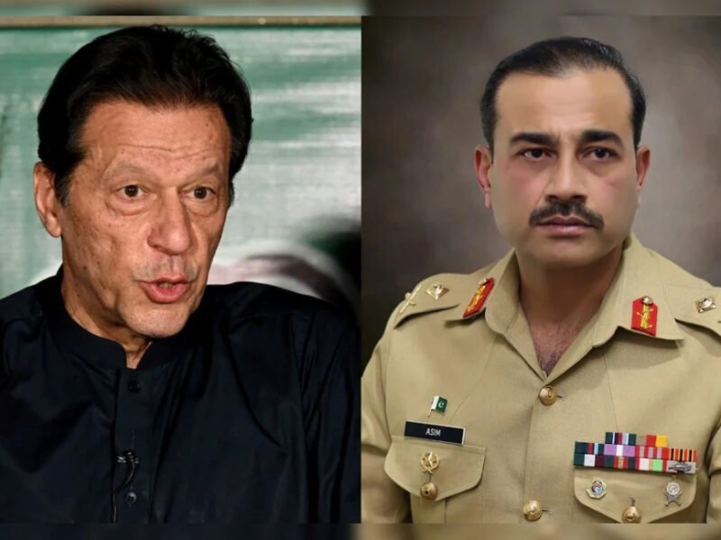 Former Pakistan Prime Minister Imran Khan and Army Chief Asim Munir