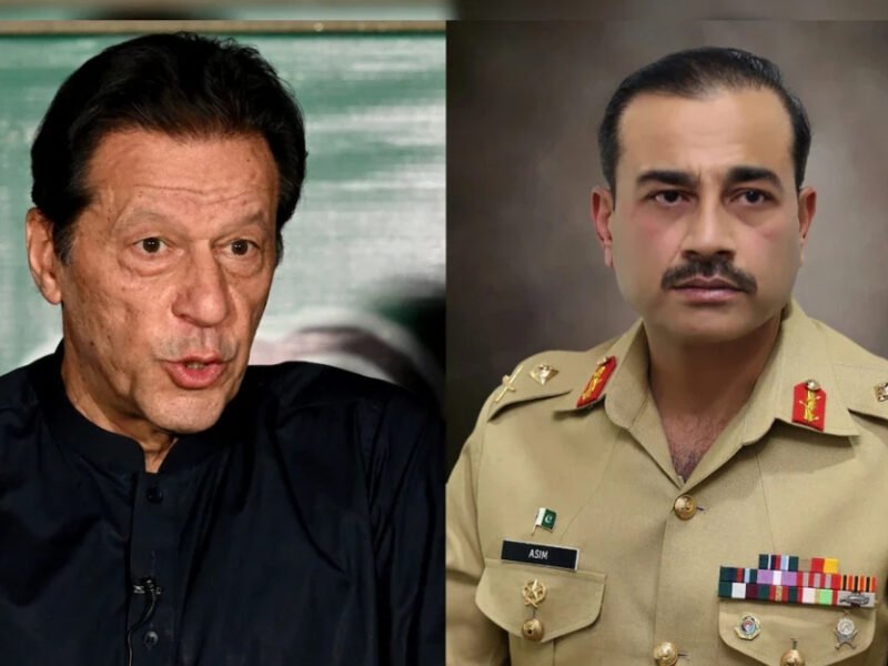 Former Pakistan Prime Minister Imran Khan and Army Chief Asim Munir