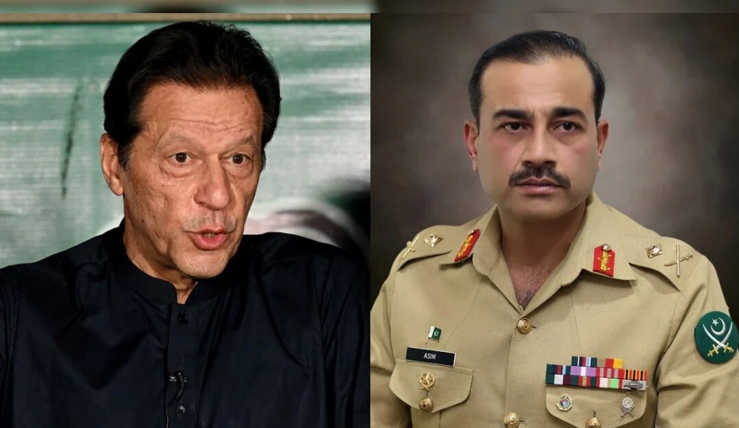 Former Pakistan Prime Minister Imran Khan and Army Chief Asim Munir