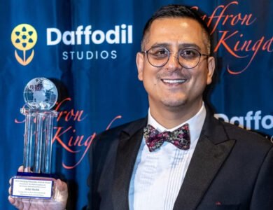 Kashmiri filmmaker Arfat Sheikh, director of Saffron Kingdom, who was detained by ICE at Washington Dulles International Airport.