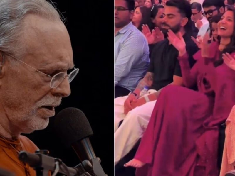 Virat Kohli and Anushka Sharma attend Krishna Das’s kirtan in Mumbai