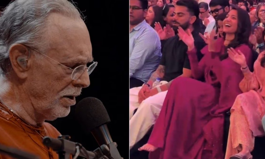 Virat Kohli and Anushka Sharma attend Krishna Das’s kirtan in Mumbai