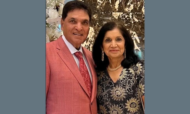 Monte Ahuja and his family, donors to Cleveland State University