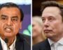 Elon Musk and Reliance Industries chairman Mukesh Ambani