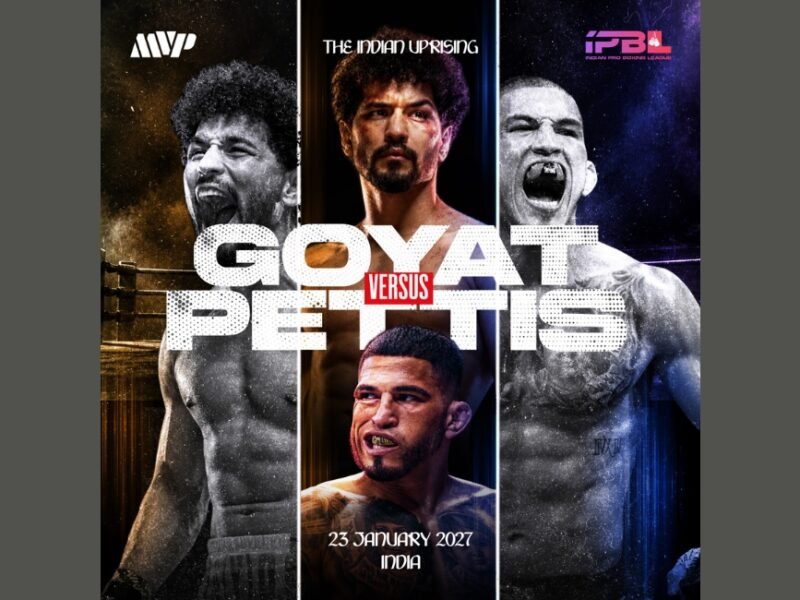 Indian boxer Neeraj Goyat and former UFC lightweight champion Anthony Pettis