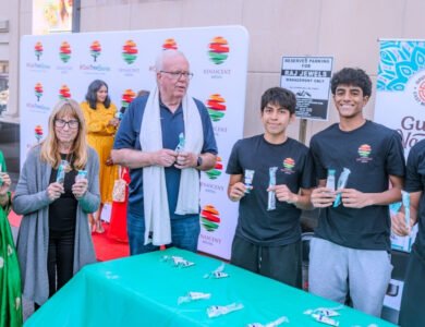 Community members gather at the OakTreeStories Bollywood Jamming event in Iselin, New Jersey