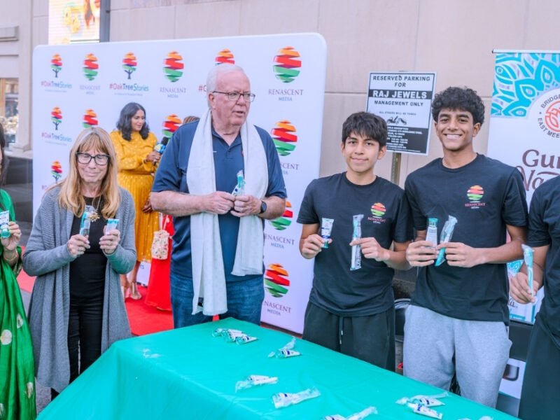Community members gather at the OakTreeStories Bollywood Jamming event in Iselin, New Jersey