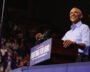 Barack Obama speaks at a campaign rally in Cleveland, Ohio