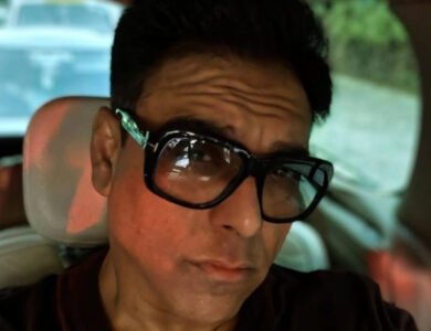 Ram Kapoor shows his sharper jawline in a selfie taken inside his car
