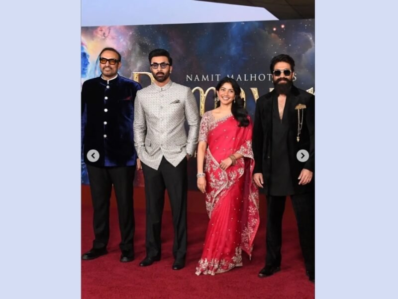 Ranbir Kapoor, Sai Pallavi and Yash at the Ramayana premiere in Los Angeles