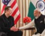 Elon Musk and Reliance Industries chairman Mukesh Ambani