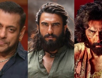 Bollywood actors Salman Khan, Ranbir Kapoor and Ranveer Singh