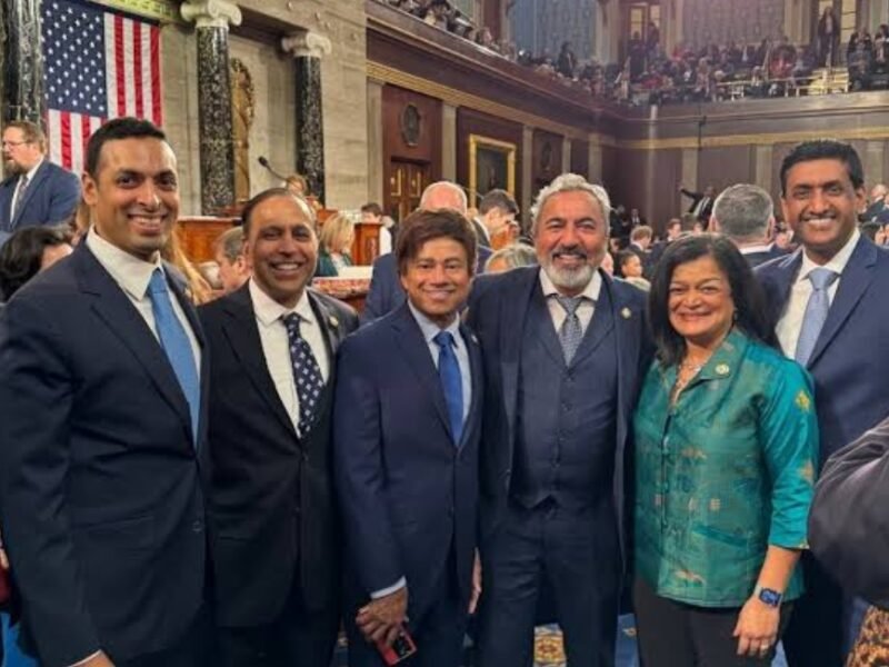 Democratic congressional candidates Amish Shah and Pia Dandiya