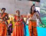 Visitors celebrate Diwali on Oak Tree Road in Iselin, New Jersey