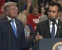 Donald Trump and Vivek Ramaswamy at a campaign rally in Youngstown, Ohio