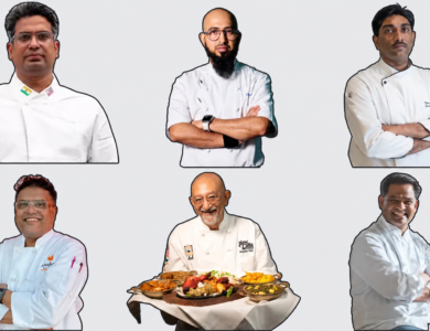 Six chefs representing restaurants participating in San Francisco’s Indian Restaurant Week