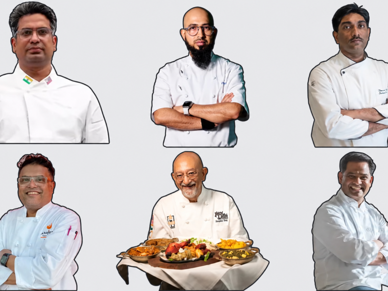 Six chefs representing restaurants participating in San Francisco’s Indian Restaurant Week