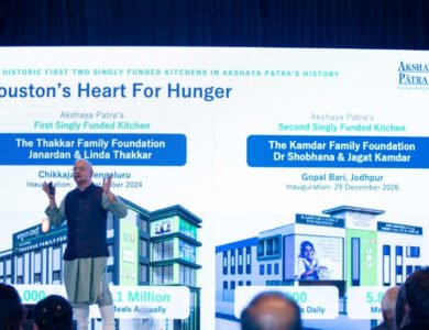 Guests at Akshaya Patra’s Hearts for Hunger Gala 2026 in Houston
