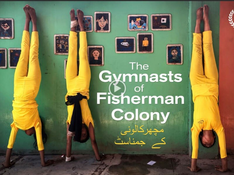 Teenage girls from Karachi’s Fisherman Colony practice gymnastics in the Malala Yousafzai-backed documentary The Gymnasts of Fisherman Colony.