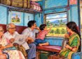 Indian Railways passenger train in the 1970s