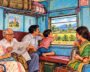 Indian Railways passenger train in the 1970s
